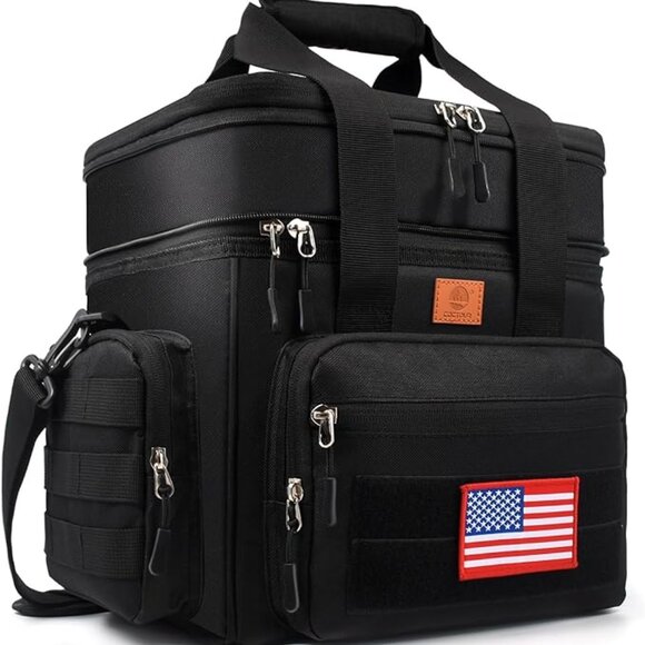 Fishing picnic travel bag 20L black